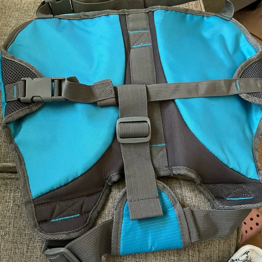 Outward hound doggie hiking travel backpack nylon saddle bag expandable pockets - Picture 7 of 9